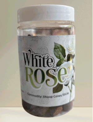 White Rose Dhoop Cones